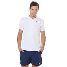 Polo Con Botones Hombre Blanco