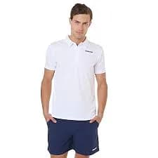 Polo Con Botones Hombre Blanco