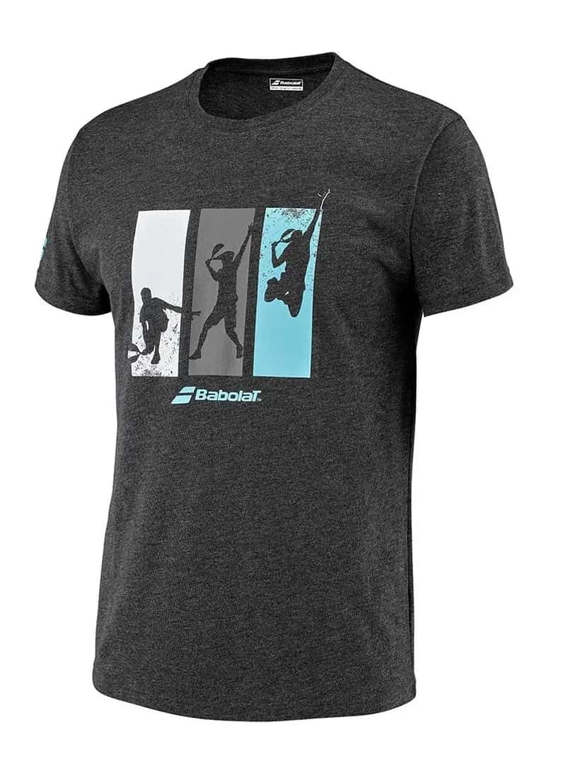 Tee Hombre Padel Algodón Gris