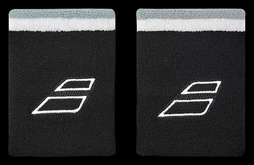 Terry Jumbo Wristband X 2 - Negro