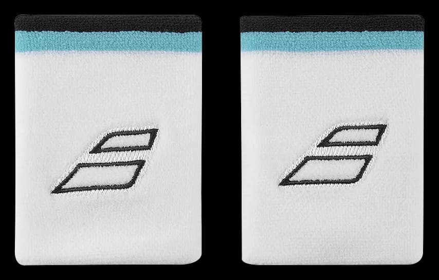 Terry Jumbo Wristband X 2 - Blanco