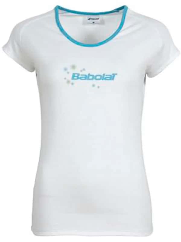 Remera Algodón Niña Blanco Celeste