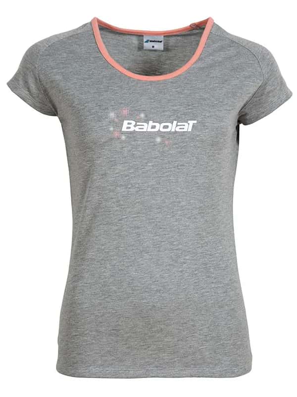 Remera Algodón Niña Gris Rosa