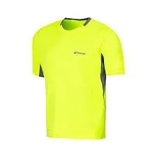 T-Shirt NiñoCrew Neck Performance Amarillo Fluo